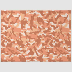 An Orange Sherbet Camouflage Tissue Paper