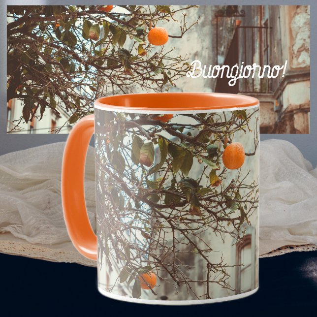 An Orange Tree in a Romantic Old Town  Mug (Creator Uploaded)