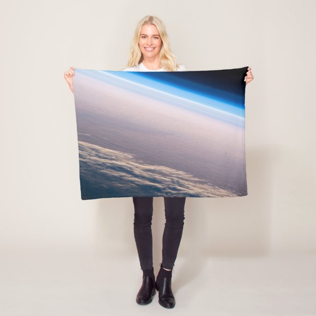 An Orbital Sunset Off The Coast Of Cabo San Lucas Fleece Blanket (In Situ)