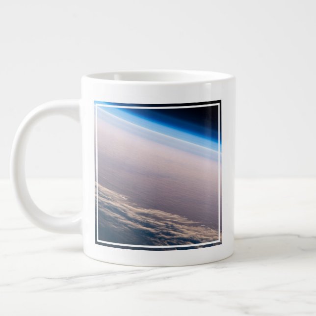 An Orbital Sunset Off The Coast Of Cabo San Lucas Large Coffee Mug (Left)
