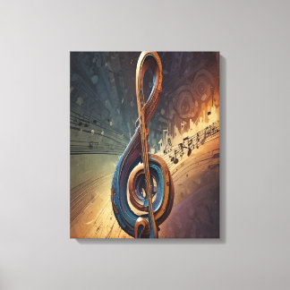 An Orchestra of Bent Lines Canvas Print