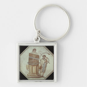 An organist and a horn player entertain keychain