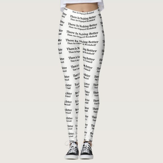 An Organized Bookshelf Leggings