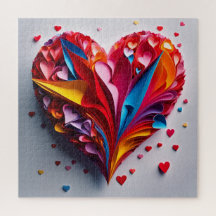 An origami heart
