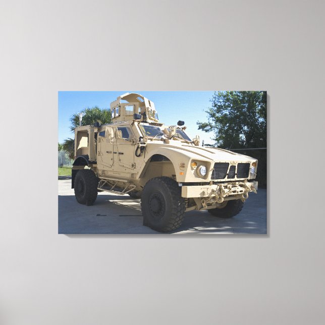 An Oshkosh M-ATV Canvas Print (Front)