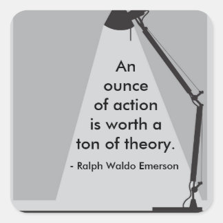 "An ounce of action" Sticker