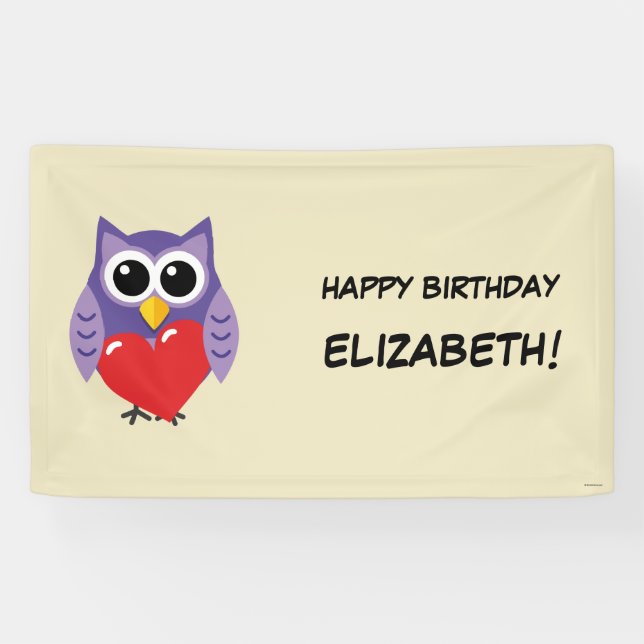 An Owly Love | Add Your Name Banner (Horizontal)