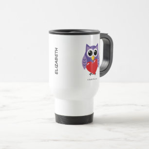 An Owly Love Add Your Name Travel Mug