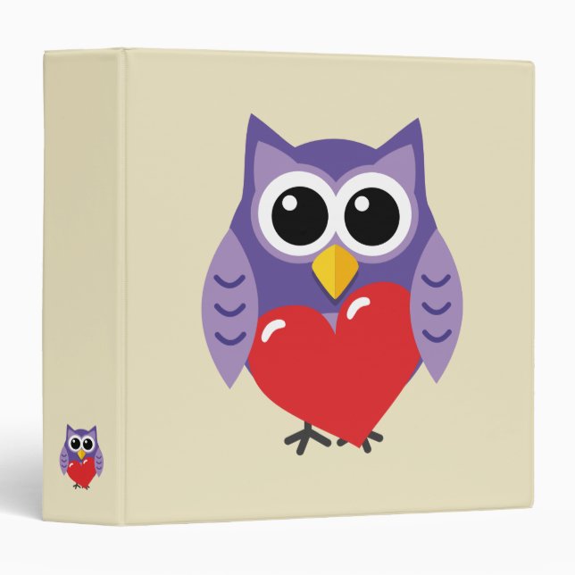 An Owly Love Binder (Front/Spine)