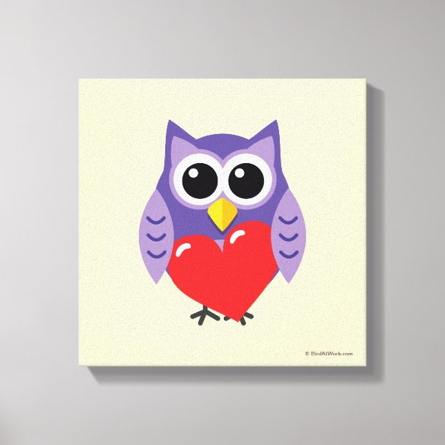 An Owly Love Canvas Print (Front)