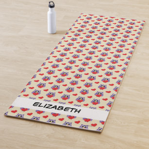 An Owly Love Pattern   Add Your Name Yoga Mat