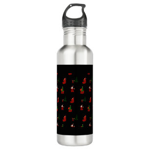 An Ugly Christmas Pattern 710 Ml Water Bottle
