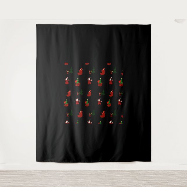 An Ugly Christmas Pattern Tapestry (Front)