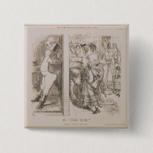 An 'Ugly Rush' 2 Inch Square Button