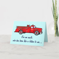 An Uncle like a Dad with Fire Engine