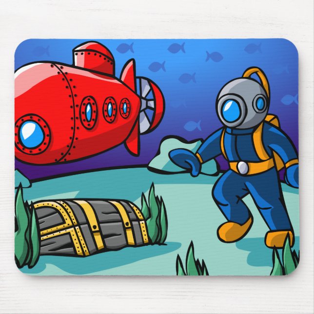 An Underwater Adventure Mouse Pad (Front)