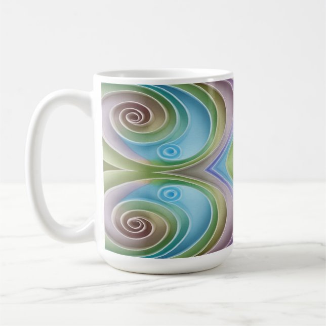 An unique colourful classic traditional design  co coffee mug (Left)