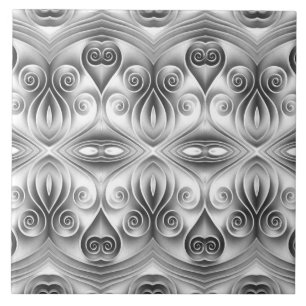 An unique seamless black & white classic pattern tile