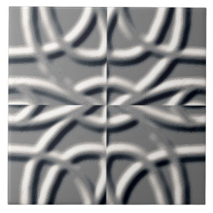 An unique silver grey embossing art classic design tile