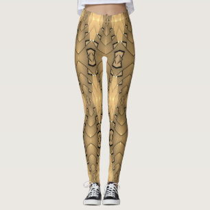 An unique wood colour "Ratti_Creative_Arts"  Leggings