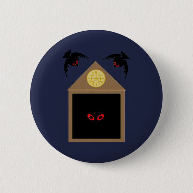An Unkindness of Ravens Halloween 2 Inch Round Button (Front)