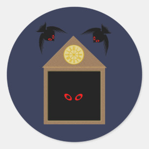An Unkindness of Ravens Halloween Classic Round Sticker