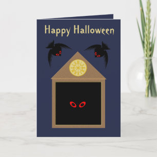 An Unkindness of Ravens Halloween Custom Holiday Card
