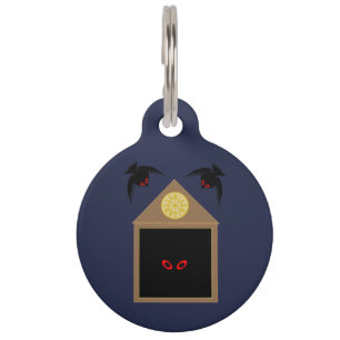 An Unkindness of Ravens Halloween Custom Pet Tag