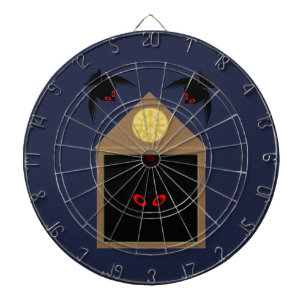 An Unkindness of Ravens Halloween Dartboard