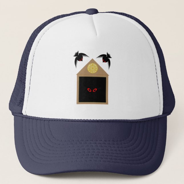 An Unkindness of Ravens Halloween Trucker Hat (Front)