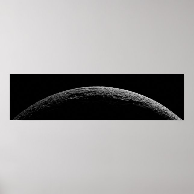 An unreal landscape of Saturn's moon Poster (Front)