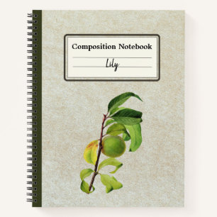 An Unripe Peach Personalized Composition Notebook
