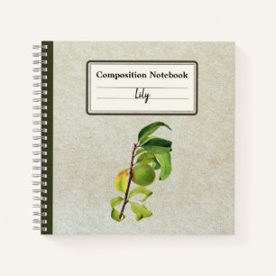 An Unripe Peach Personalized Composition Notebook