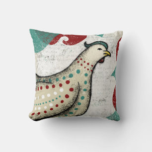 An Unserious Chicken Throw Pillow