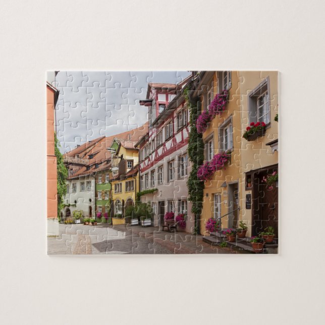 An unusually well-preserved medieval town on the jigsaw puzzle (Horizontal)