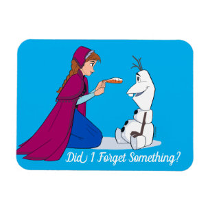 Ana Giving Olaf Carrot Nose Magnet