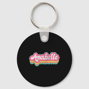 Anabelle First Name Girl Vintage 70s 80s Personali Keychain