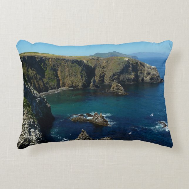 Anacapa Island at Channel Islands National Park Accent Pillow (Front)