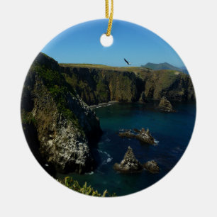 Anacapa Island Scenic View at Channel Islands Ceramic Ornament