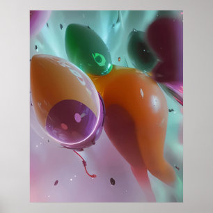 AnachroTechnocracy - Ken Gage Abstract Poster