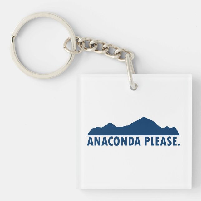 Anaconda Montana Please Keychain (Front)