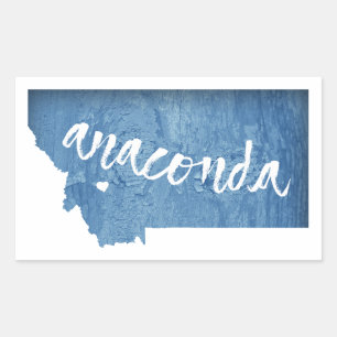 Anaconda Montana Wood Grain Sticker
