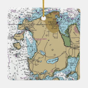 Anacortes WA Fidalgo Island Ceramic Ornament