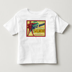 Anacortes, Washington - Faust Salmon Case Label Toddler T-shirt