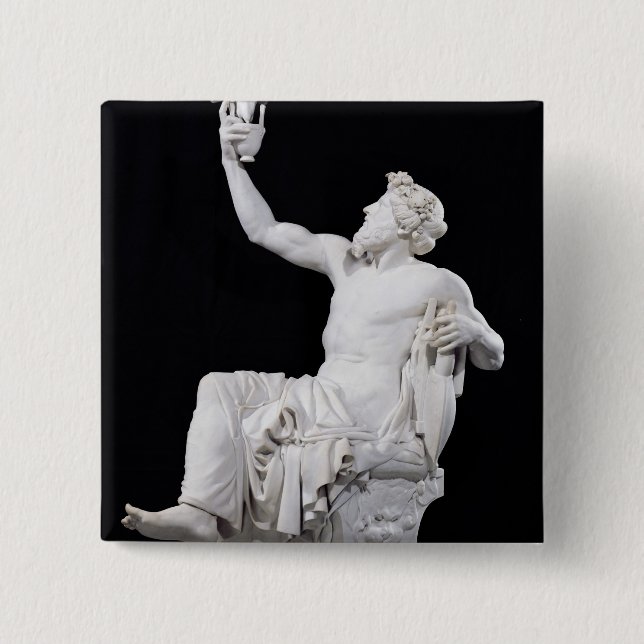 Anacreon, 1851 2 inch square button (Front)