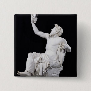 Anacreon, 1851 2 inch square button