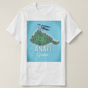 Anafi Island Greece travel poster. T-Shirt