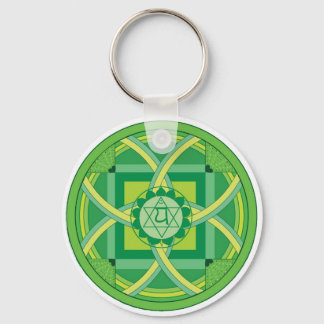 Anahata chakra Mandala Keychain