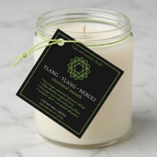 Anahata Heart Chakra Candle Label