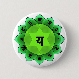 Anahata The Heart Chakra 2 Inch Round Button